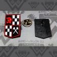 TROJAN HAMMERS CHECKERS SHIELD -  - ENAMEL PIN
