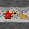 STAR - Red Hammer Sickle - ENAMEL PIN