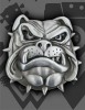 BULLDOG -  - BELT BUCKLE