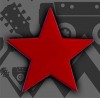 RED STAR -  - BELT BUCKLE