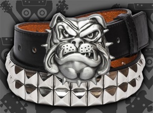 BULLDOG -  - BELT BUCKLE