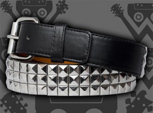 3 row black -  - belt